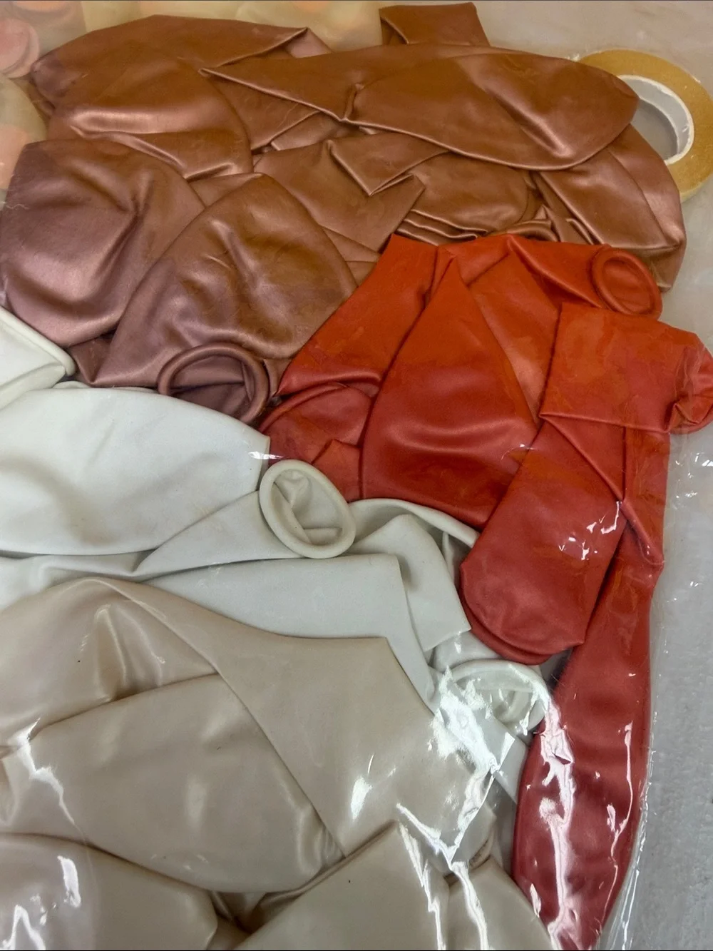Latex Balloons Light Mixed-Color Pack - Neutral & Rust Tones new
